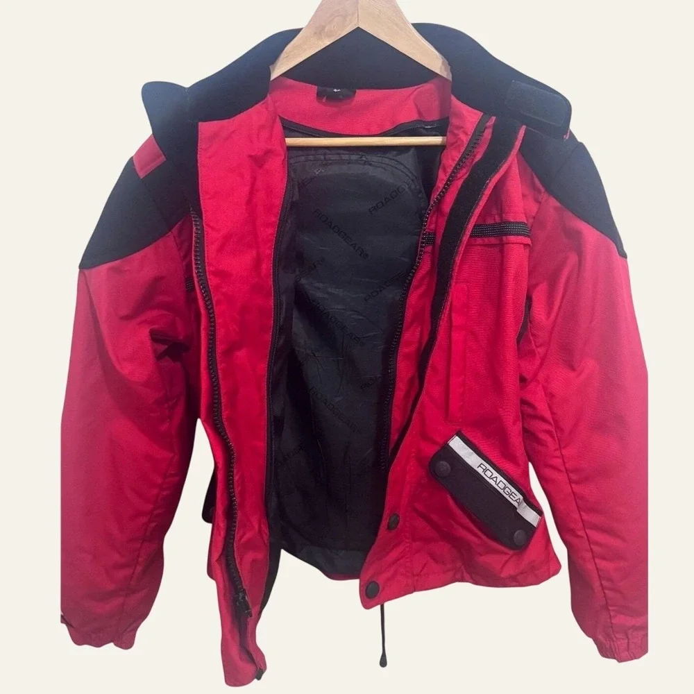 Roadgear Vintage Motorcycle Jacket 38 Cordura Reissa Schoeller Keprotec Red